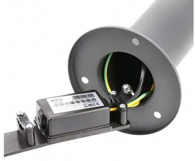 Lámpa Kerti lámpatest  KERTA-P 80, E27, MAX.12W, IP44, AC220-240V, 50-60Hz, pole, grafit