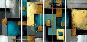 Absztrakt vászonképek Nagy kép Glamour Fali dekoráció 60x120