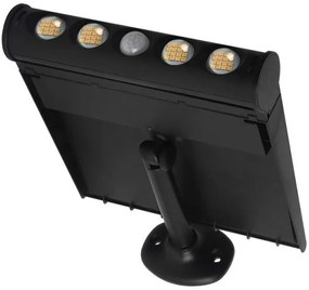 LED napelemes fali lámpa szenzorral LED/8W/3,7V IP65 3000K 4000 mAh