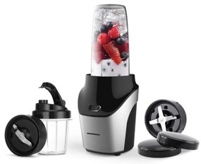 Heinner HSB-T1000SS - Nutri smoothie turmixgép 1000W/230V matt króm/fekete
