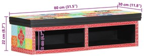Fali TV Szekrény Többszínű 80x30x22 cm Műnyag
