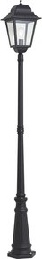 Klasszikus kültéri lámpás fekete 220cm IP44 - Big