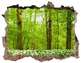 3d-s lyuk vizuális effektusok matrica Virágok az erdőben nd-k-83235444