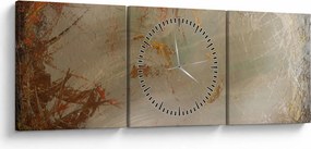 Kép - Texturált absztrakció (órával) (90x30 cm)