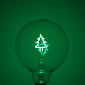 Karácsonyi E27 LED lámpa G125 átlátszó 1,8W 100 lm