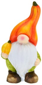 Kerámia manó tökkel, 7,5 x 17 x 7,5 cm