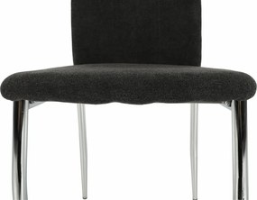 Étkezőszék, szürkésbarna szövet/króm, OLIVA NEW