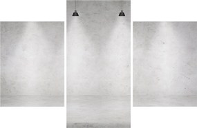 Kép - Betonfal fényekkel (90x60 cm)