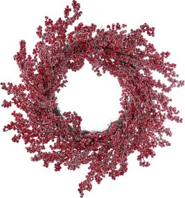 FLORISTA koszorú Ø56 cm, piros bogyós
