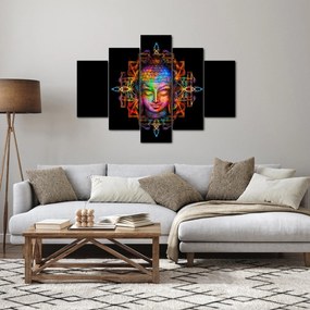 Kép - Buddha mellszobra neon színekben (150x105 cm)
