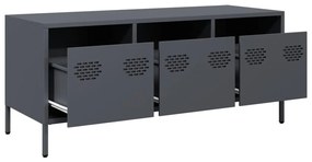 antracit hidegen hengerelt acél TV-szekrény 101,5x39x43,5 cm
