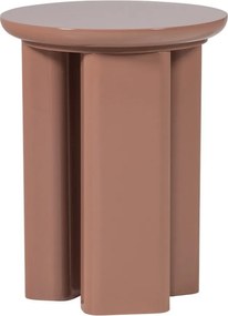 Fényes kerek tárolóasztal ø 40 cm Orivo – WOOOD