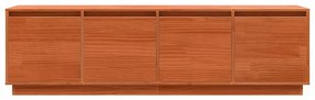 TV szekrény Barna 156 x 37 x 45 cm Tömör fenyőfa