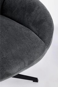 Fekete forgó fotel Violante – Bizzotto