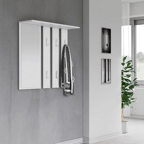 Drohmo Opal tükrös fogas, 85x82x15 cm, fehér