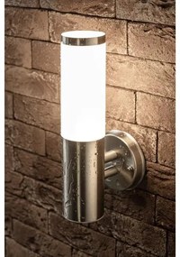 Lámpa Kerti lámpatest MILAN-A,E27, MAX.40W, IP54, AC220-240V, 50-60Hz, egyenes fali lámpa, inox