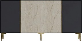 Poli 150 - Anthracite, Travertine, Gold