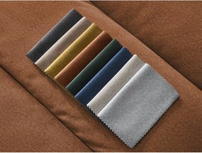 Narancssárga bársony sarokkanapé (bal oldali-heverő résszel) Sierra – Bobochic Paris