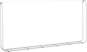 vidaXL horganyzott acél tűzifatároló 300x25x150 cm