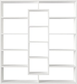 Ample könyvespolc, fehér, 125 cm