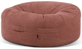 Téglavörös kordbársony babzsákfotel Roll 135 – SLOWDOWN
