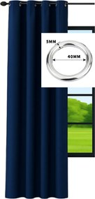 Matt Kész Függöny Átvezetőkkel 140x230 Gurulós függöny sötétkék