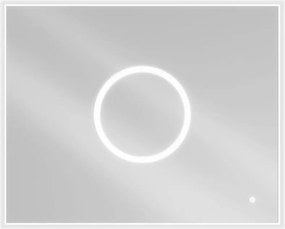 Mexen Koga 100 x 80 cm-es megvilágított fürdőszobatükör, LED 6000K, páramentes - 9821-100-080-611-00