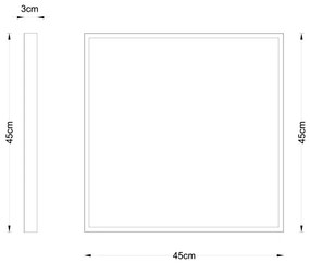 Globo 12382-30 - LED Mennyezeti lámpa TIBEY LED/30W/230V 45x45 cm