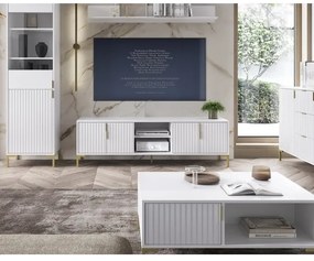 FLOP fehér TV-állvány