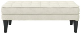 Krémszínű Pad 113 cm Bársony