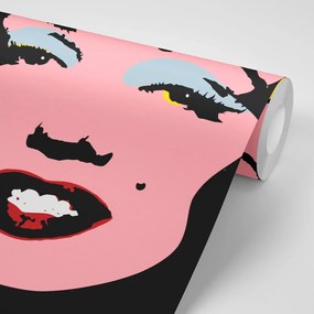 Tapéta pop art Marilyn Monroe barna háttéren