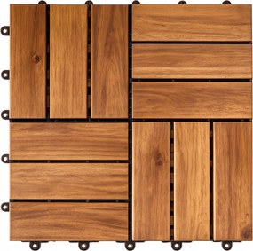 Fa Csempe Terasz Panelek Erkély Gyors Szerelés 31x31cm