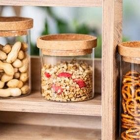4Home Cork üvegedény fedővel, 450 ml, 450 ml