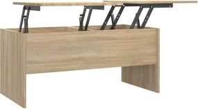 vidaXL sonoma tölgy színű szerelt fa dohányzóasztal 102x50,5x46,5 cm