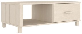 HAMAR mézbarna tömör fenyőfa dohányzóasztal 100 x 55 x 35 cm