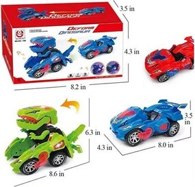 Zaparkorun DYNOCAR autóvá alakítható dinoszaurusz LED-del - Kék