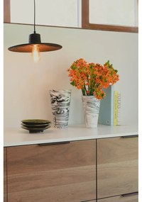 Fekete dimmelhető függőlámpa rattan búrával ø 35 cm Balance – Zuiver