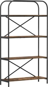 vidaXL Könyvespolc Füstölt tölgy 80 x 30 x 146 cm Faanyag