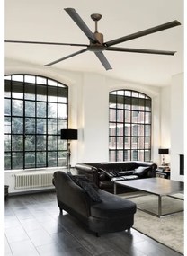 FARO 33462A - Mennyezeti ventilátor ANDROS XL barna á. 213 cm + távirányító