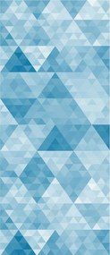 Fotótapéta Absztrakt háromszögek minimalizmus kék 91x211 +ragasztó