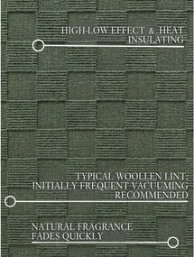 Sötétzöld kézi szövésű gyapjú szőnyeg 200x300 cm Scala – Villeroy&amp;Boch