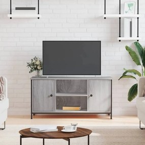 Szürke sonoma színű szerelt fa TV-szekrény 100x40x50 cm