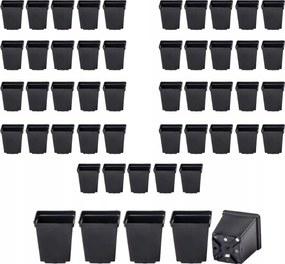 Virágtartó 16x16cm,négyzet alakú 3 L 50 db