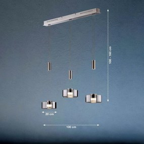 Fischer & Honsel modern függeszték lavin nikkel fhl60651
