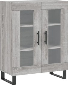vidaXL szürke sonoma színű szerelt fa tálalószekrény 69,5 x 34 x 90 cm