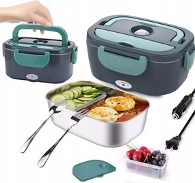 Fűthető uzsonnás doboz autóba és otthonra 60W 1.5L thermo táska