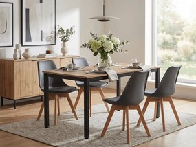 Sötétszürke KITO szék bükkfa lábakkal