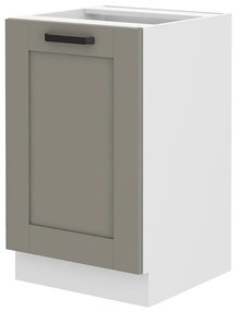 Alsó konyhaszekrény a mosogató alá Lucid 50 ZL 1F BB (claygrey + fehér). 1045441