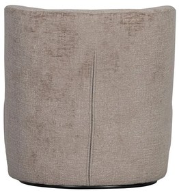 Világosbarna bársony fotel Atty – WOOOD