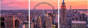 Kép - New York (órával) (90x30 cm)